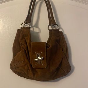 Brown Suede Prada bag
